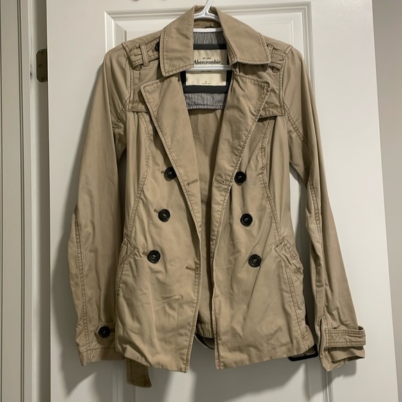 ABERCROMBIE & FITCH Trench Coat Mid-length - Picture 1 of 2